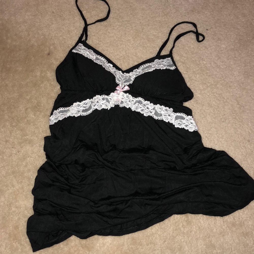 NWOT VS Black/White Lace Sleep Gown/Lingerie!